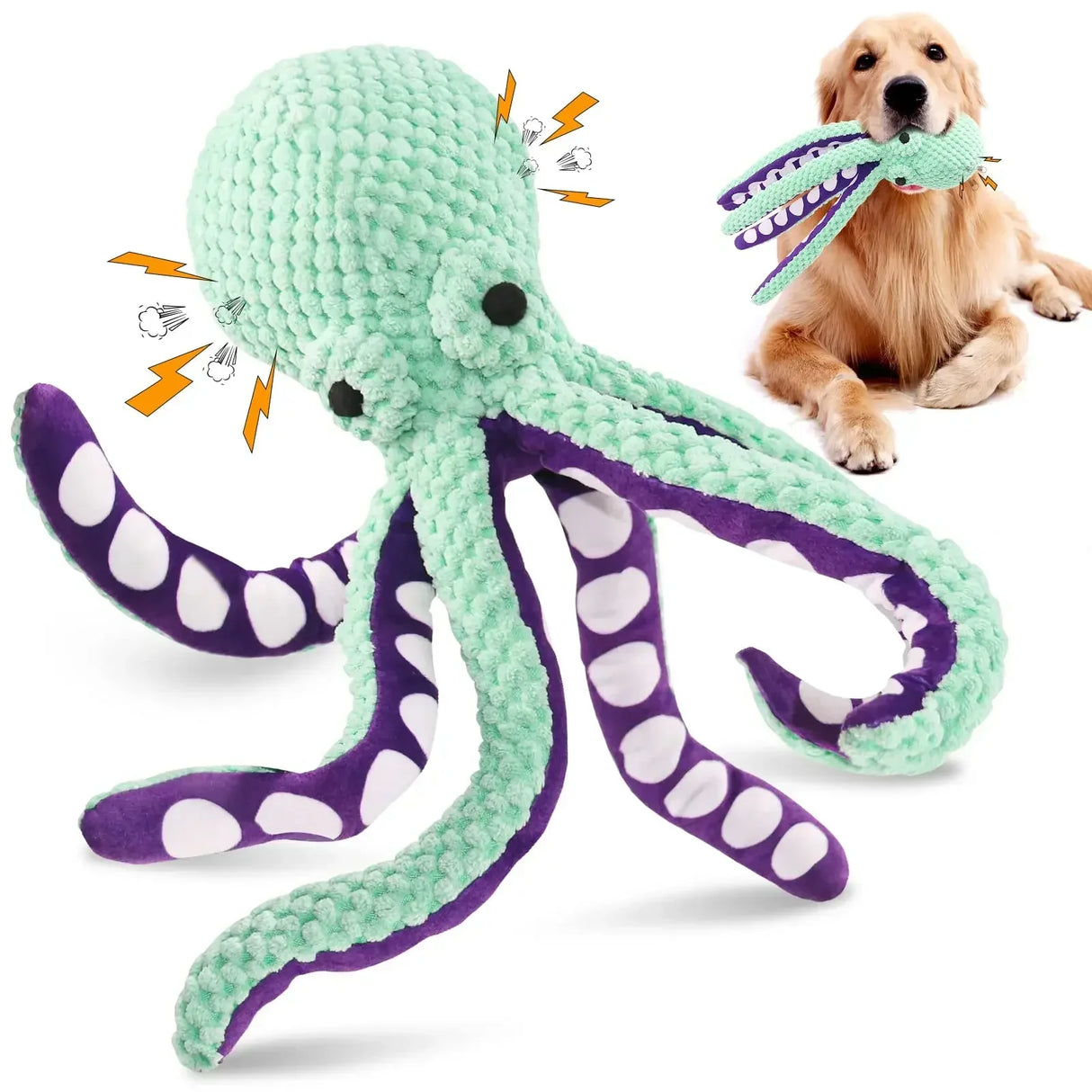 Pet Plush Toy Cat Dog Voice Octopus Shell Puzzle Toy Bite Resistant Interactive Pet Dog Teeth Cleaning Chew Toy Pet Supplies - V.I.P Digital Presence