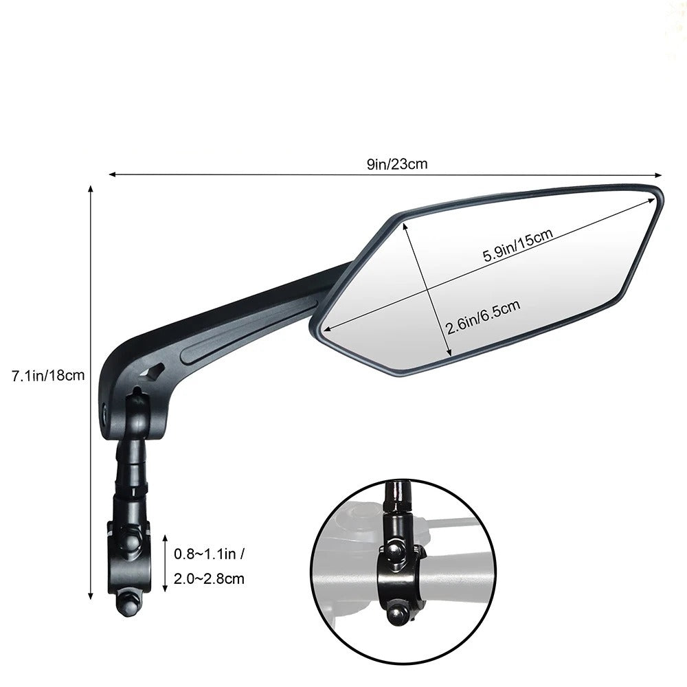 Rearview mirror electric car flat mirror 360 degree adjustable reflector reversing mirror riding accessories - V.I.P Digital Presence