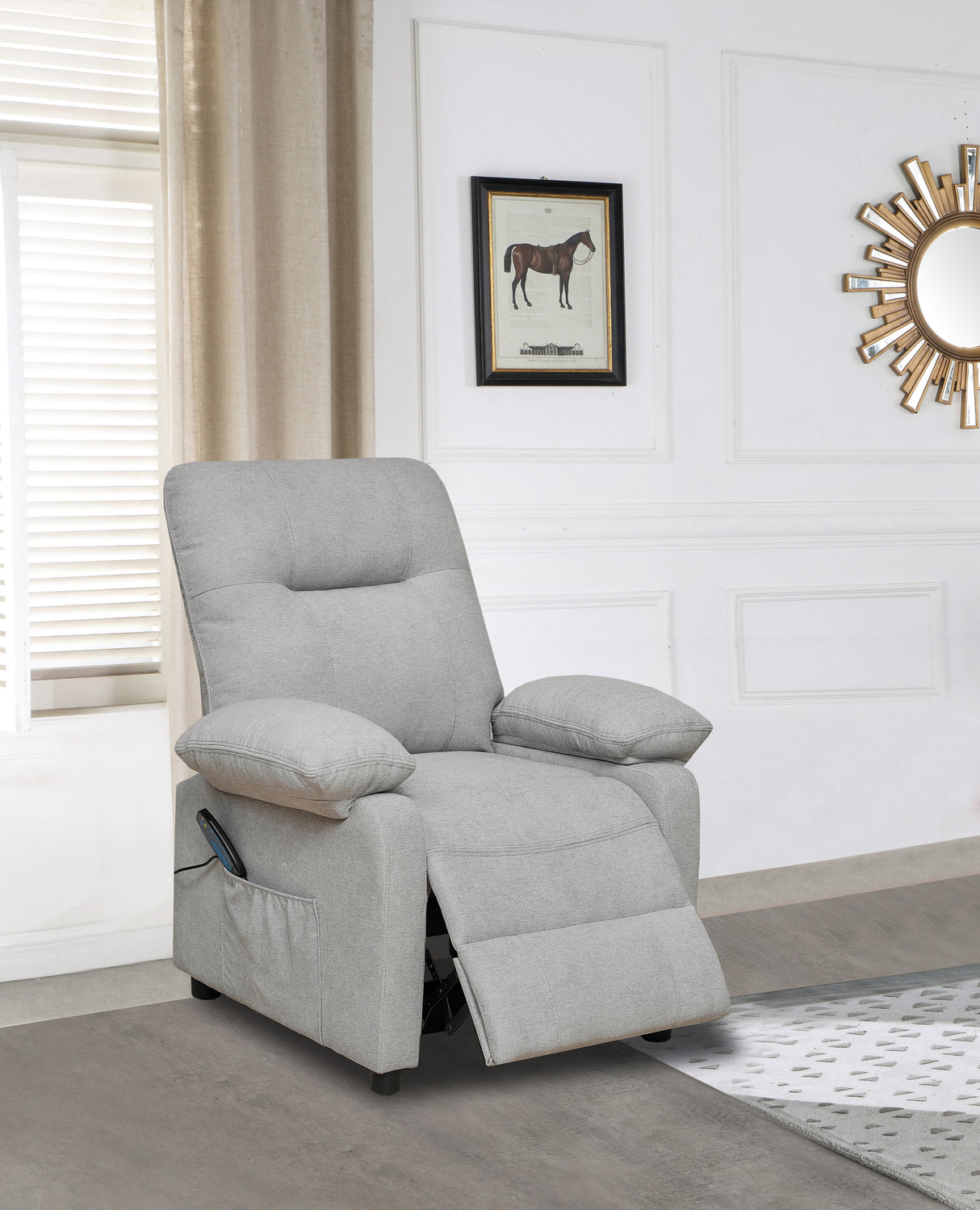 Recliner Chair with Message and Heater, Recliner Chair for Adult, Manual Control Message Chair - V.I.P Digital Presence