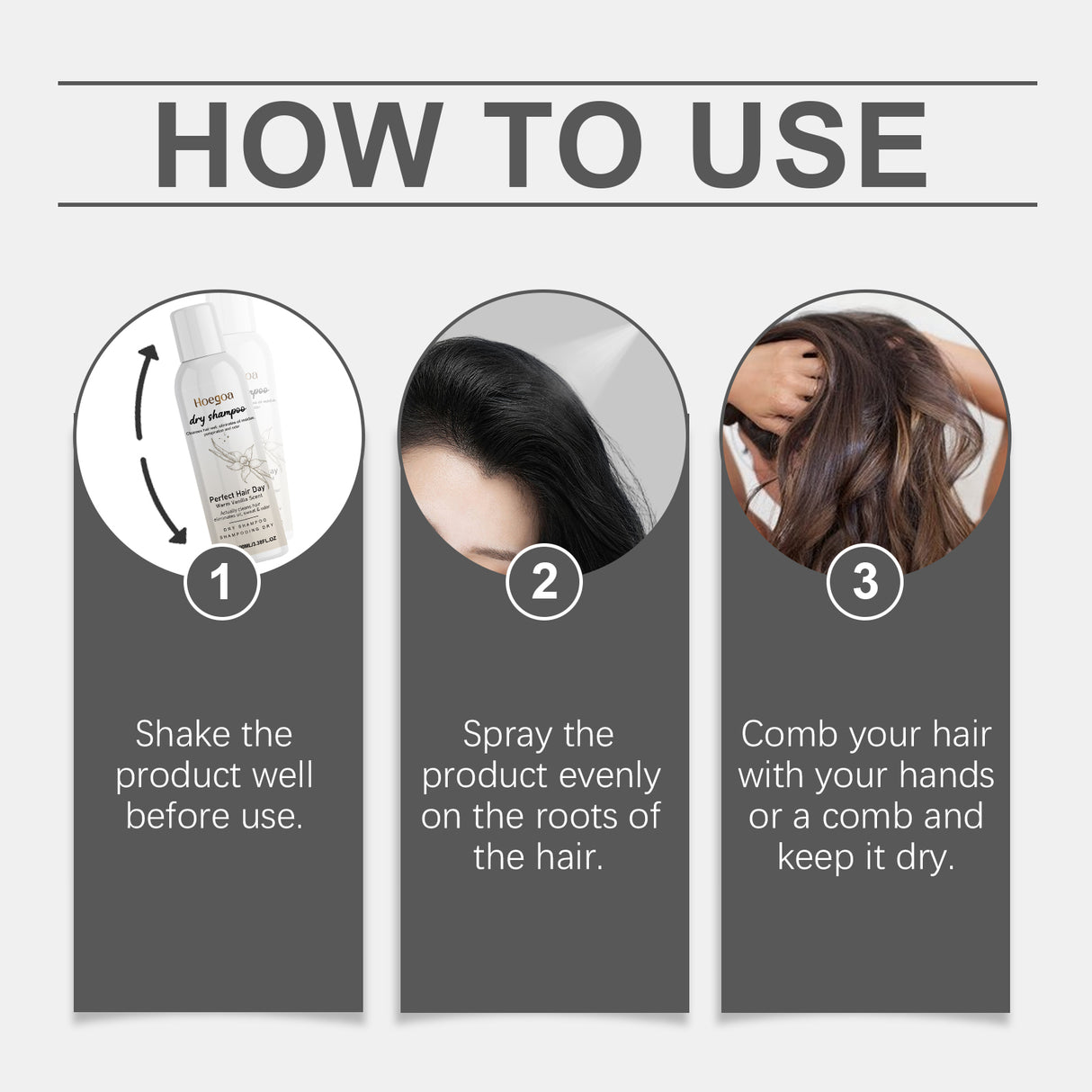 Vanilla Dry Hair Spray Gently Repair Frizzy, Fluffy And Easy To Manage Hair Dry Cleaning Spray - V.I.P Digital Presence