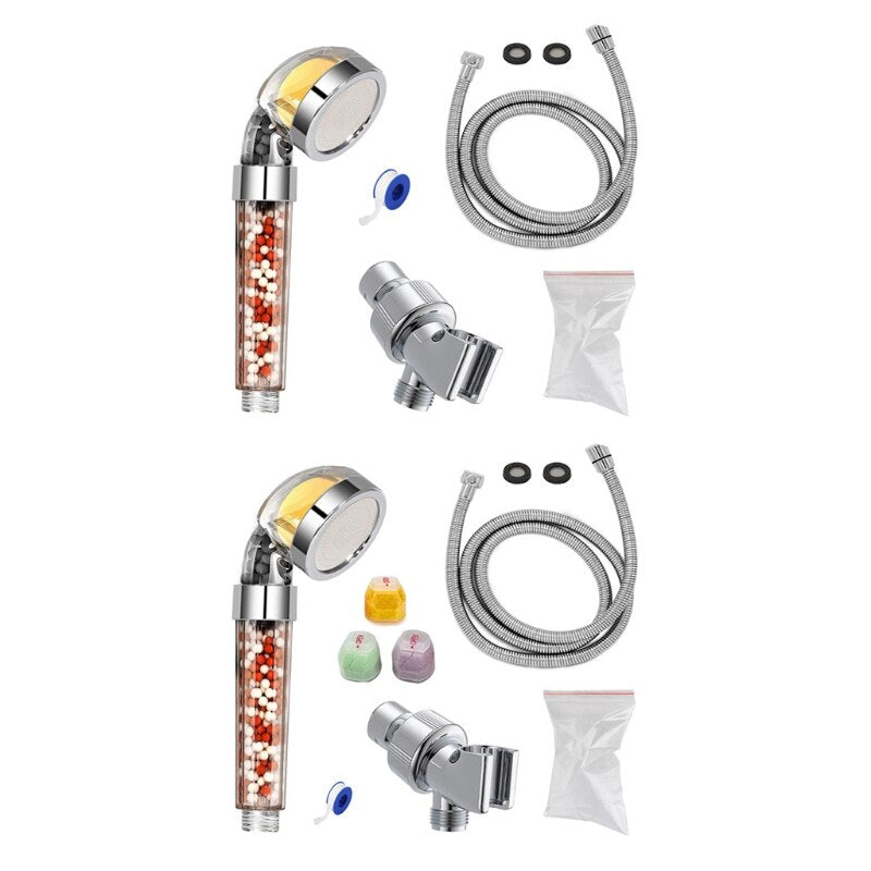 Fragrance Anion Shower Nozzle Set Adjustable Quick Connection Removable Sprinkler Basin Bathing Tub Fountain Home - V.I.P Digital Presence