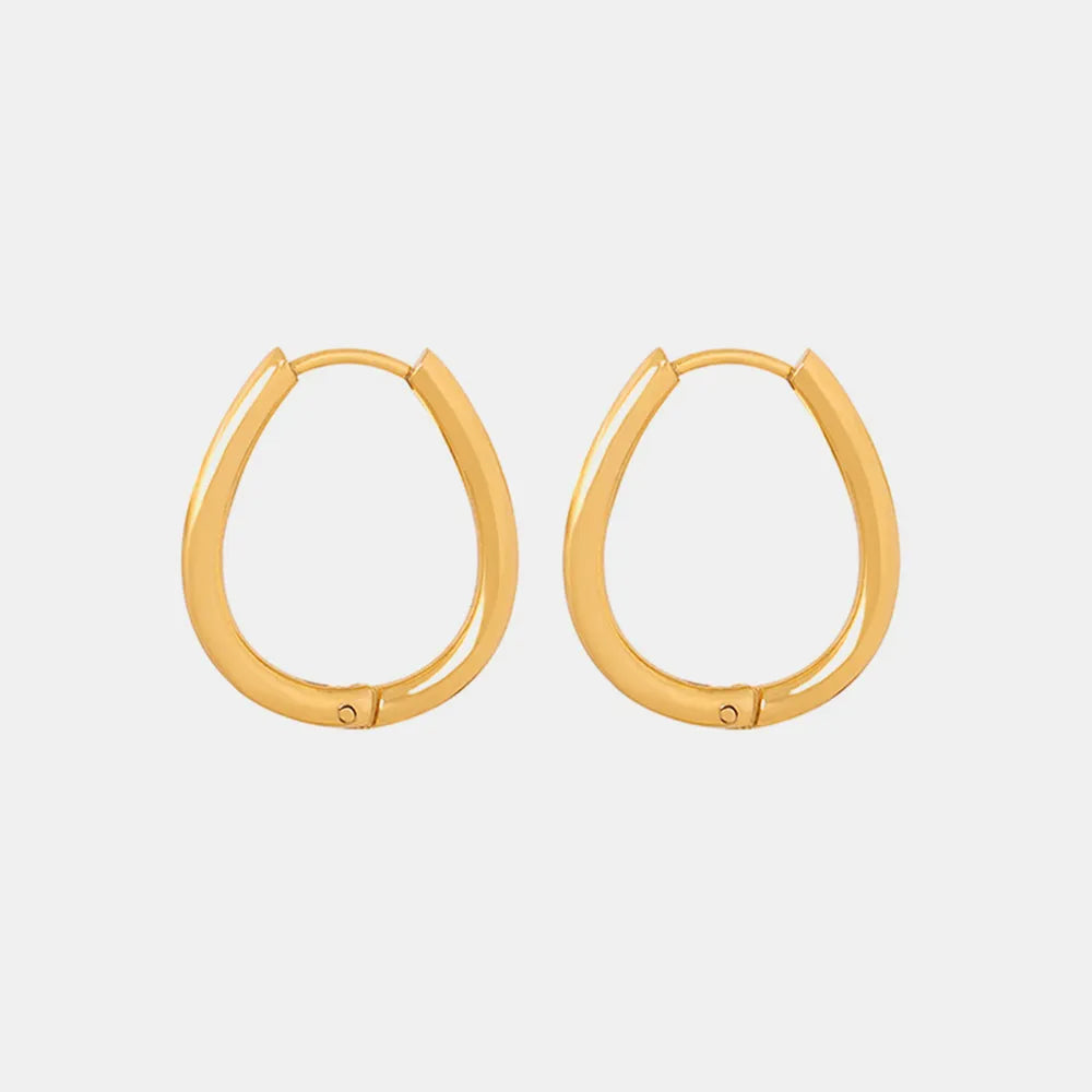 Titanium Steel Huggie Earrings - V.I.P Digital Presence