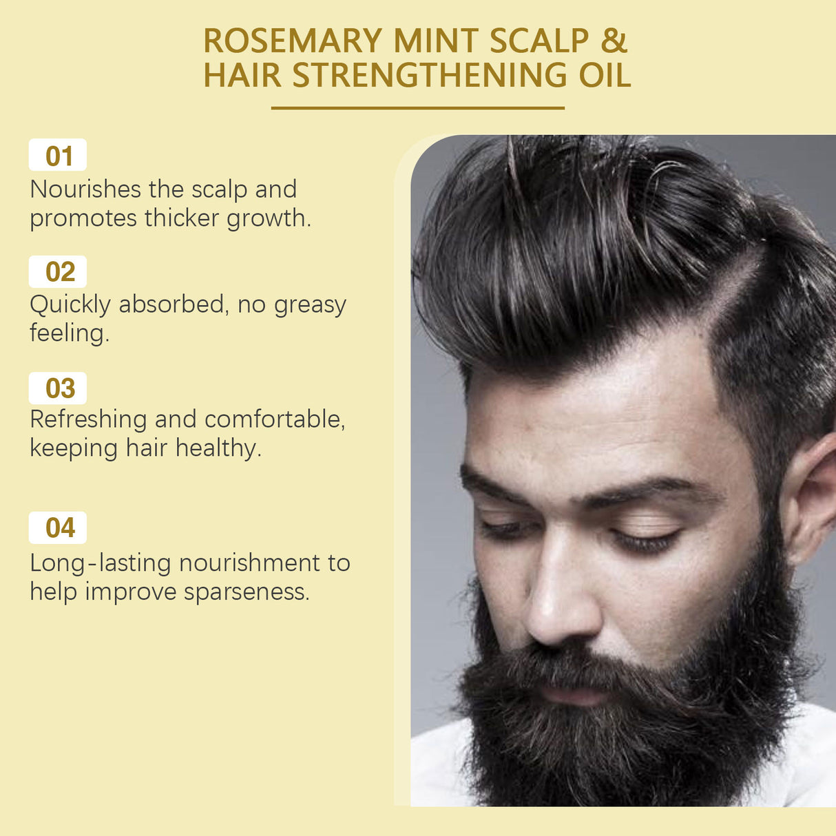 Men's Hair Care Essential Oil, Wave Hair Oil Clean, Plump And Smooth Hair - V.I.P Digital Presence