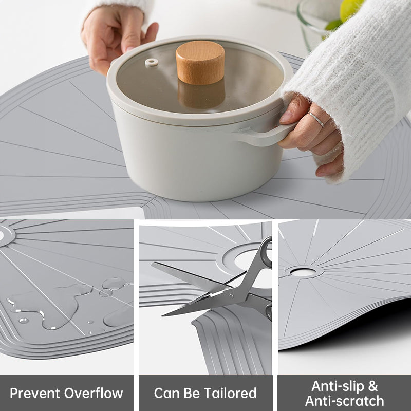 Lazy Susan Shelf Liner: Silicone, for Dual Tier Pie Cut Organizer, Non-Slip & Thermal Protection .2pcs - V.I.P Digital Presence