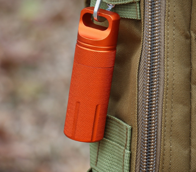 Aluminum alloy fully sealed EDC waterproof tank outdoor survival equipment waterproof compartment flat head waterproof storage b - V.I.P Digital Presence