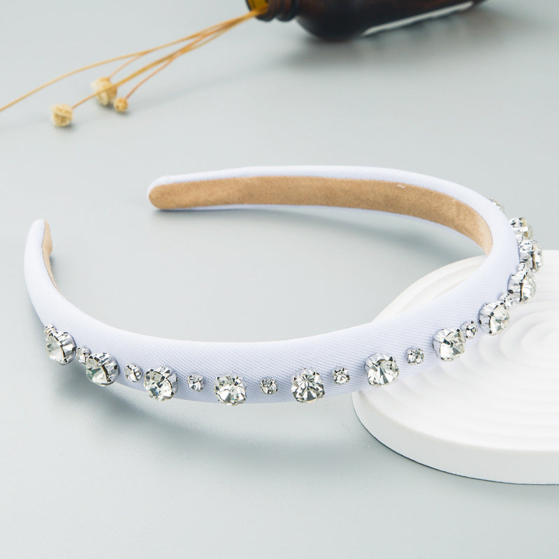 Hair Hoop Fashion Shiny Rhinestone Baroque Hair Hoop Hair Cave Female Korean Trend Thin Edge Hair Band Hair Accessories - V.I.P Digital Presence