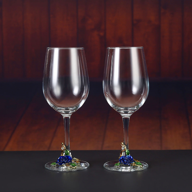 Household enamel crystal glass red wine glass goblet decanter - V.I.P Digital Presence