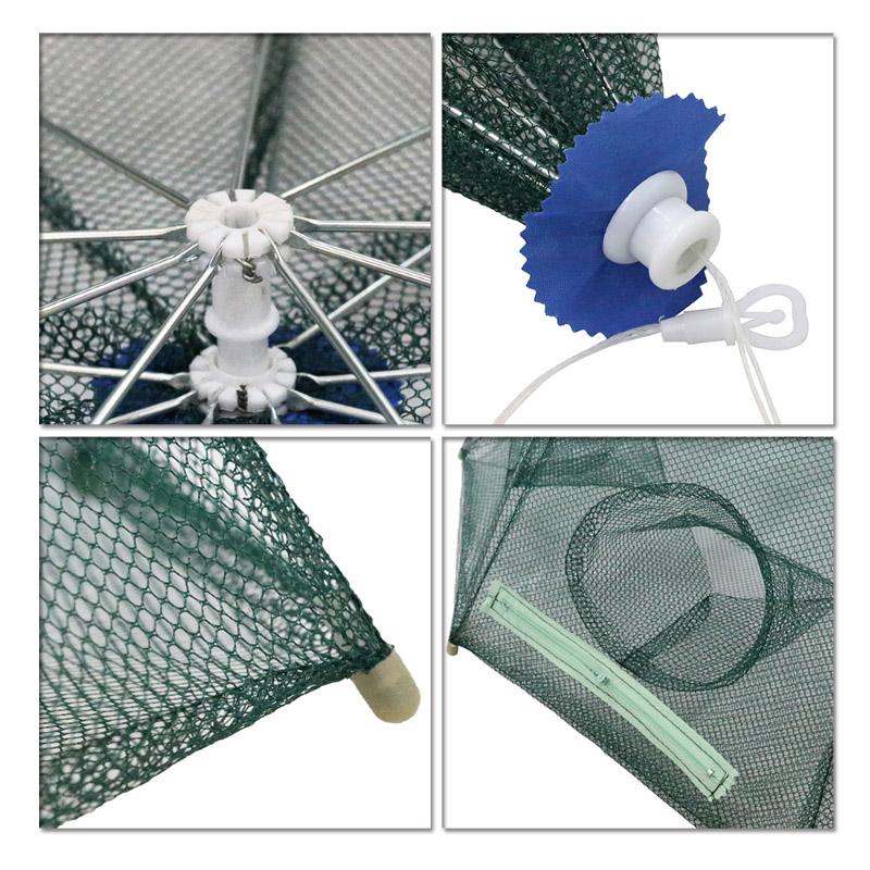 20 Holes Crayfish Cast Folding Fishing Nets