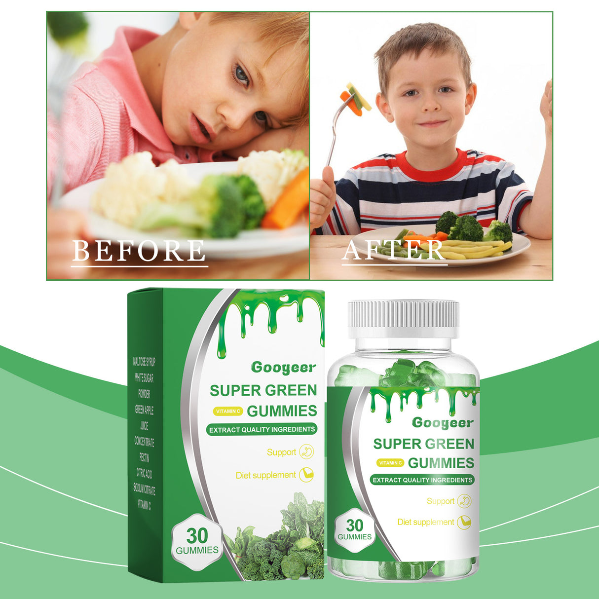 Dietary Supplement Gummy, Body Supplement Green Gummy Body Care - V.I.P Digital Presence