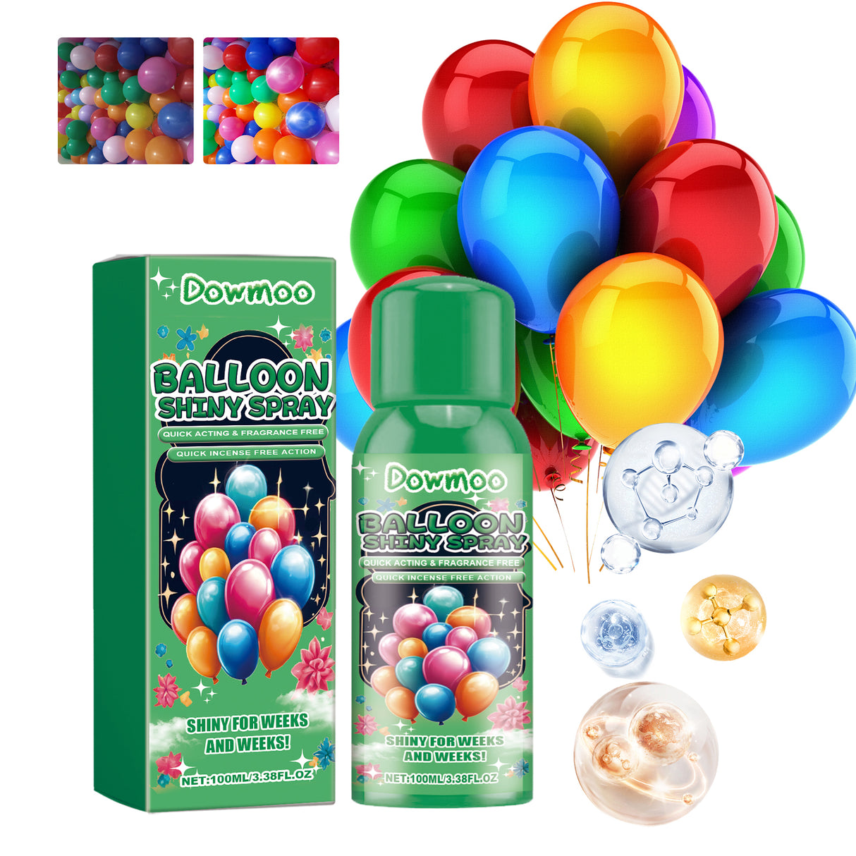 n Balloon Shiny Spray, Evenly Spray The Brightener To Enhance The Surface Brightness Of The Balloon - V.I.P Digital Presence