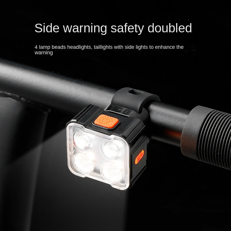 Bicycle lights, headlights, mountain bikes, night riding lights, night flashlights, road bikes, warning lights, taillights, ridi - V.I.P Digital Presence