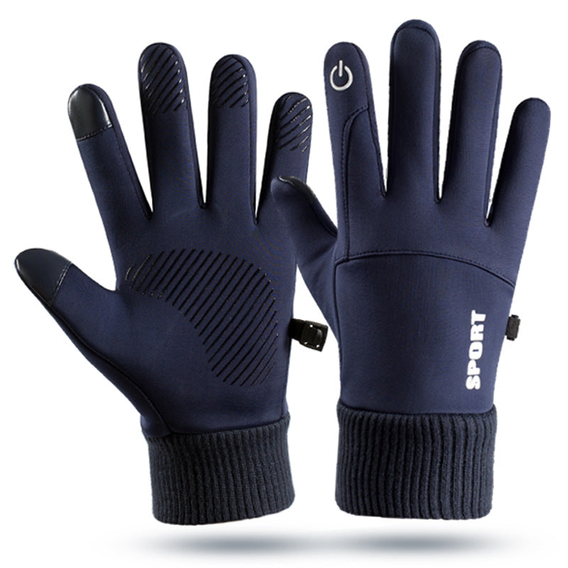 Outdoor gloves for men in winter warm and plush touch screen anti slip windproof and waterproof for women in winter - V.I.P Digital Presence