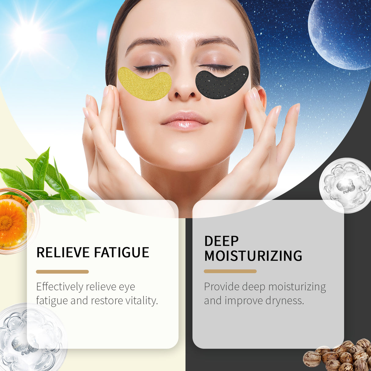 Eye Mask Series Hydrating And Moisturizing Elastic, Soothing And Firming Skin Care Eye Mask