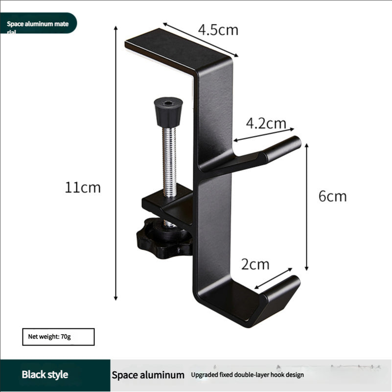 Portable student backpack hook, office desk mobile headphone hook, table side umbrella hook Hook storage - V.I.P Digital Presence