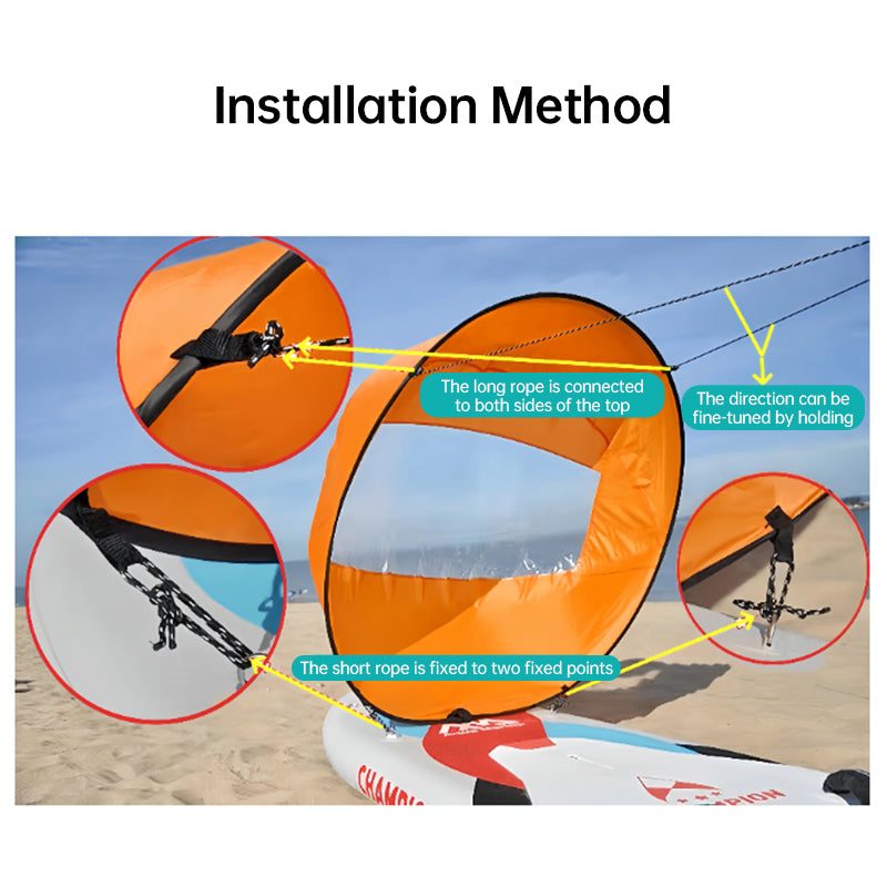 42-inch SUP/water sports accessories: sail, paddles, surf gear. - V.I.P Digital Presence