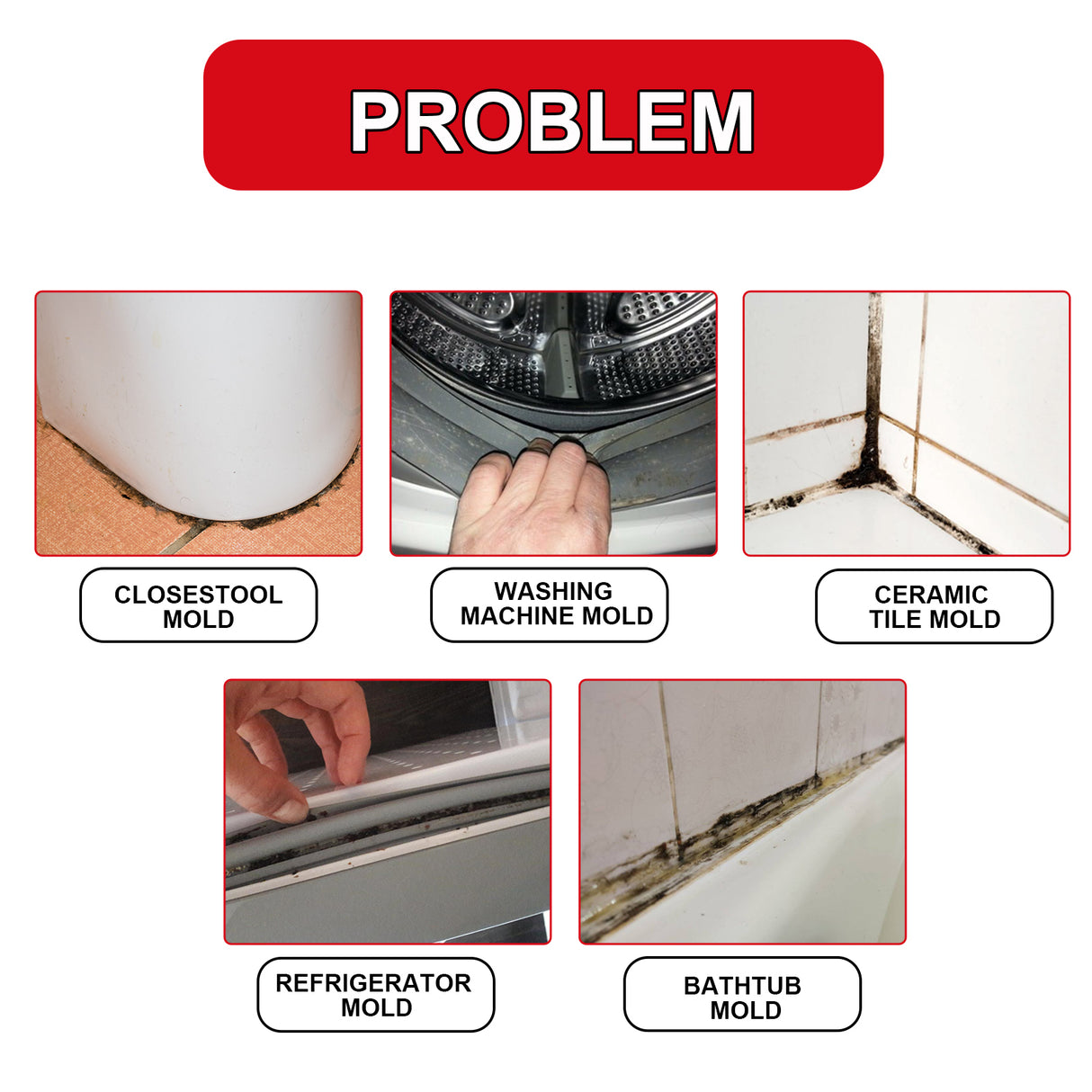 JUE-FISH Mildew Remover Gel Wall Stain Cleaner Kitchen Tile Crevices Mildew Remover Wall Multi-Effect Mildew Inhibitor - V.I.P Digital Presence