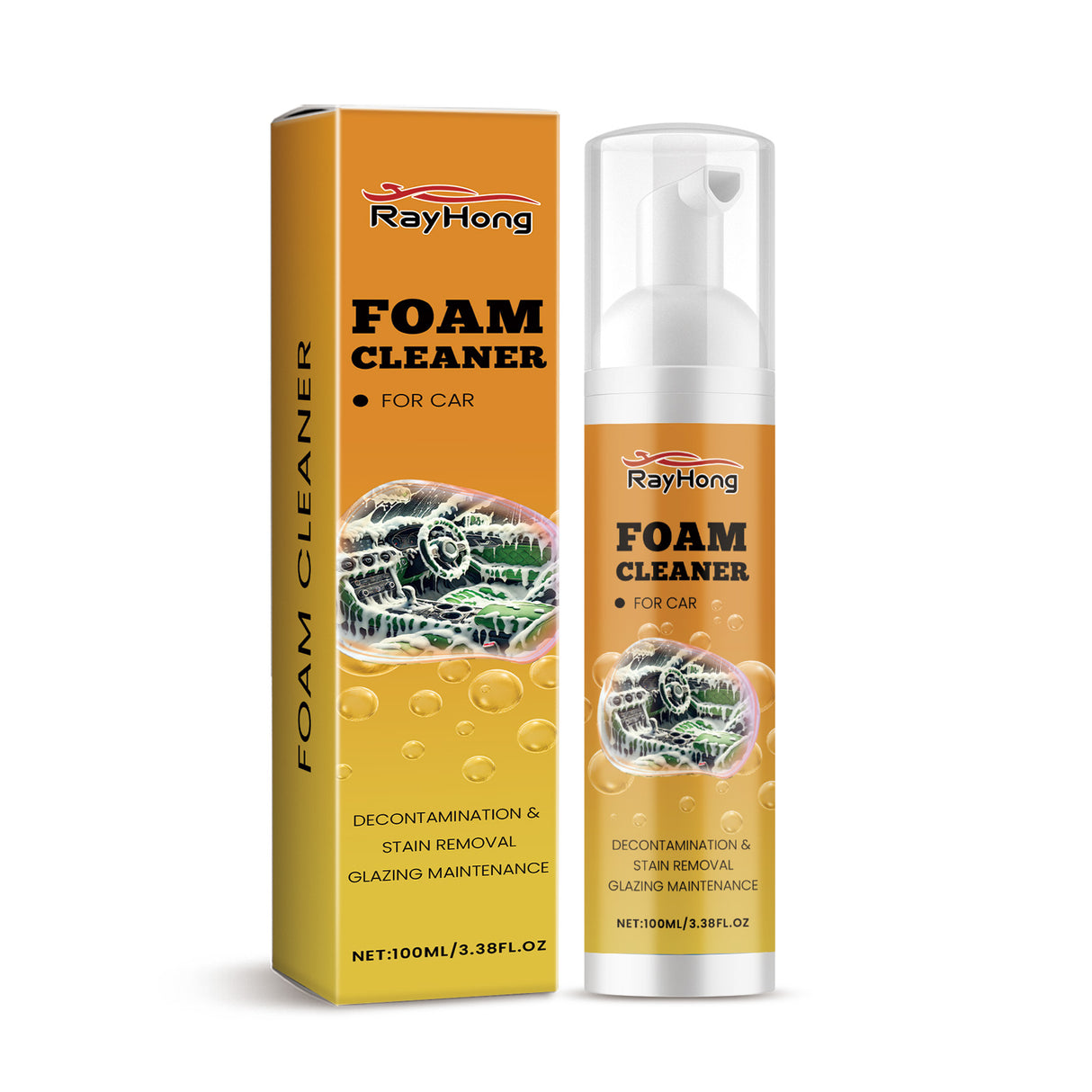 Car Foam Cleaner Car Interior Maintenance Decontamination Waterproof Maintenance Cleaning Foam Agent - V.I.P Digital Presence