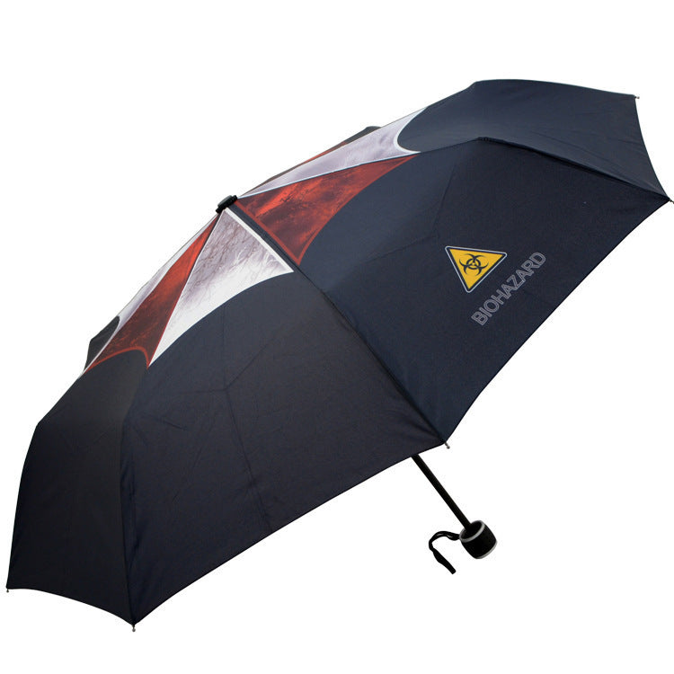 Creative Folding Sunny Umbrella Biochemical Crisis Triple Fold Sunshade Umbrella Rain and Rain dual-use - V.I.P Digital Presence