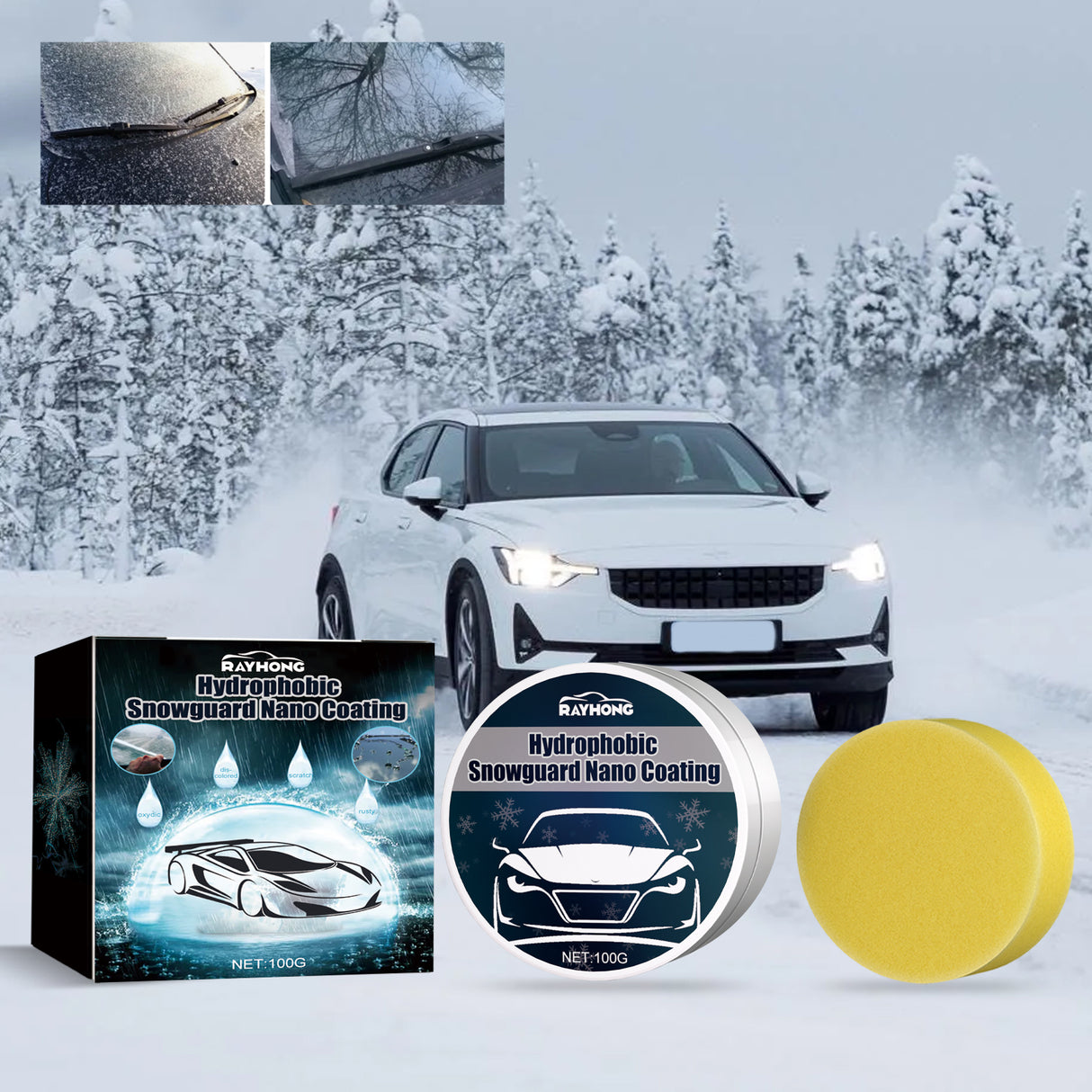 Car Snow Removal Cream, Car Snow Removal Windshield Anti-icing Anti-freezing Car Window Defrosting Cream - V.I.P Digital Presence