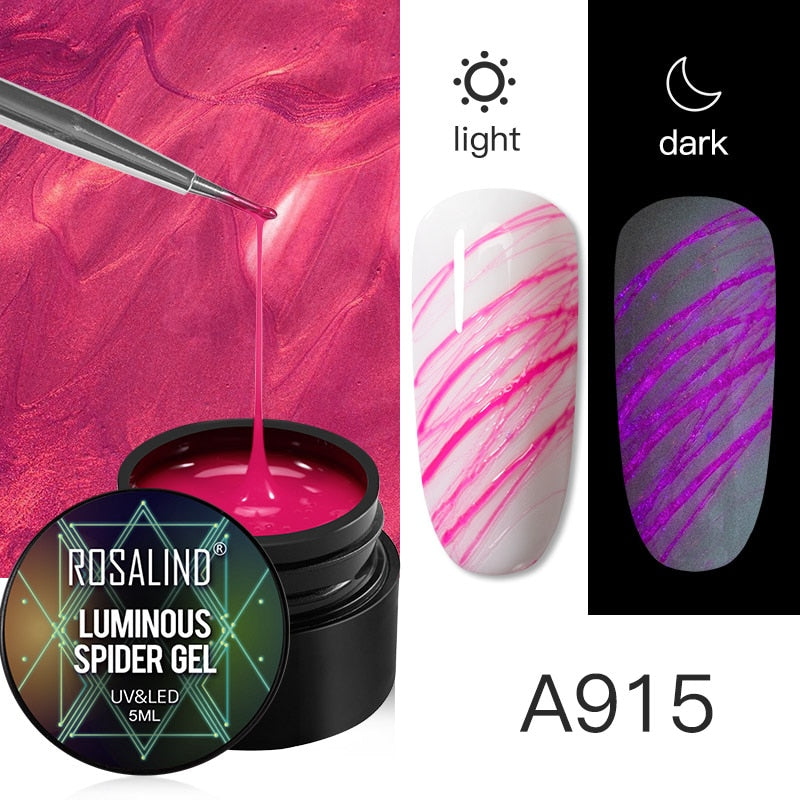 ROSALIND Gel Spider Line For Nails Art Gel Polish UV Colors Painting Gel Nail Polish Spider Gel Lacquer Web Stickers Gel Polish - V.I.P Digital Presence