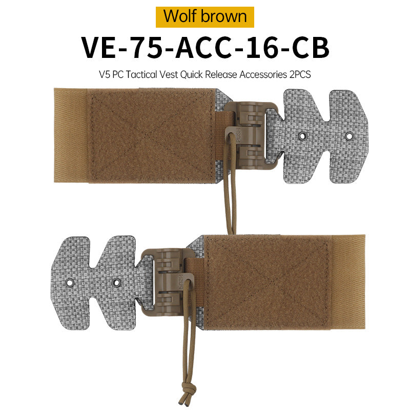 One Pair (2 Pieces) Style 3Ac Kit for FCPC V5 Tactical Vest Cummerbunds, with Quick Release Buckle, made of imported Tegris. - V.I.P Digital Presence