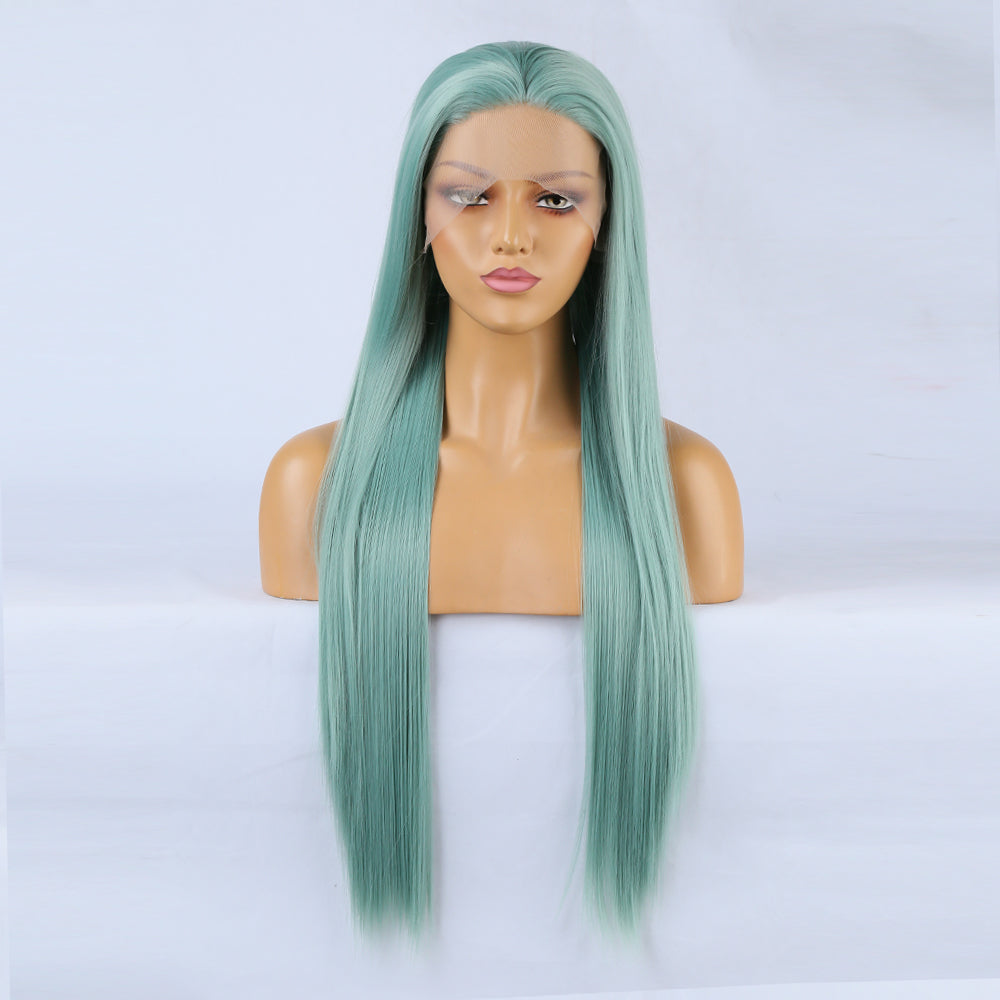 Wig Front Big Lace Ladies Chemical Fiber Wig Headgear Lace Wigs Long Straight Hair - V.I.P Digital Presence