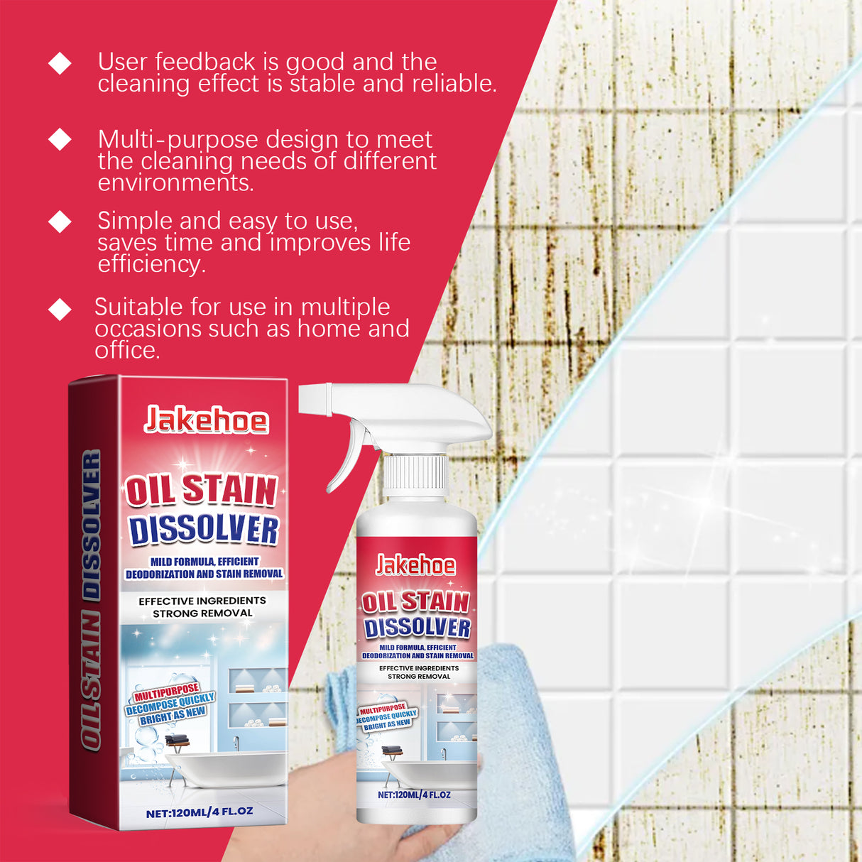 Dirt Dissolver Indoor Wall And Bathroom Tile Dirt Cleaning Multi-Effect Cleaning Spray - V.I.P Digital Presence