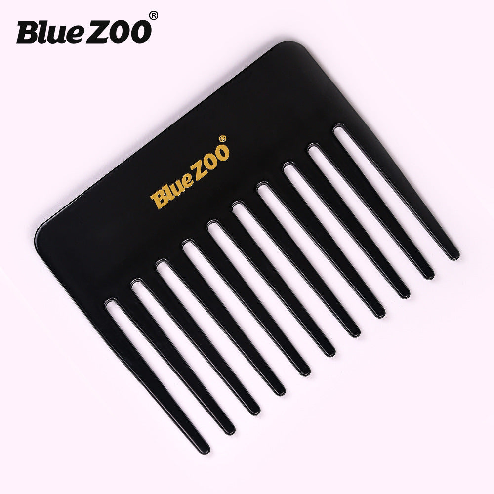Single Side Short 2 Colors BlueZOO Big Back Shape Big Knife Comb Big Tooth Comb Large Insert Comb Shovel Oil Head Comb - V.I.P Digital Presence
