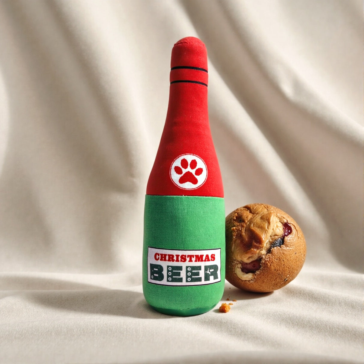 Dog Toy Realistic Wine Bottle Chew-Resistant Self-Entertainment Plush Toy for Cats and Dogs Teeth Cleaning Sound-Making Toy - V.I.P Digital Presence