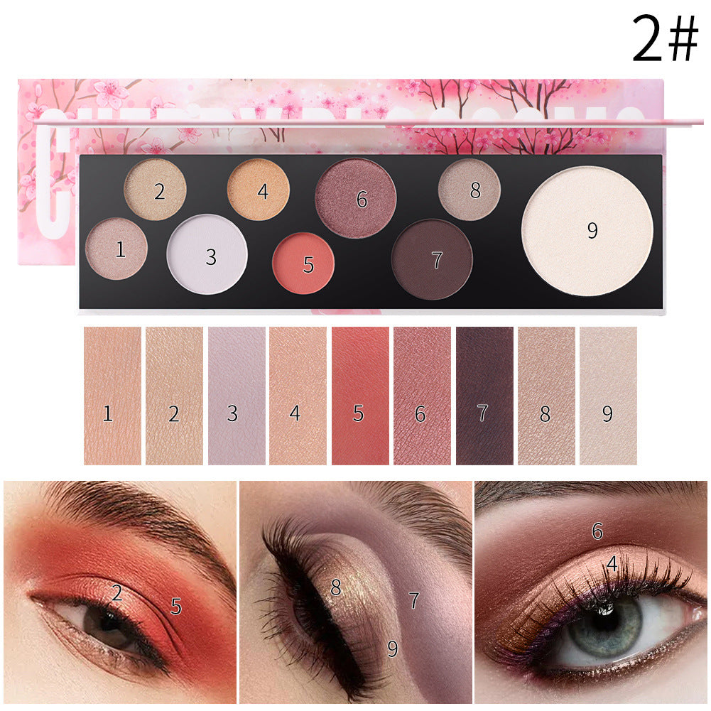 Romantic Beauty 9-Color Eye Shadow Irregular Circular Bubble Eye Shadow Plate - V.I.P Digital Presence