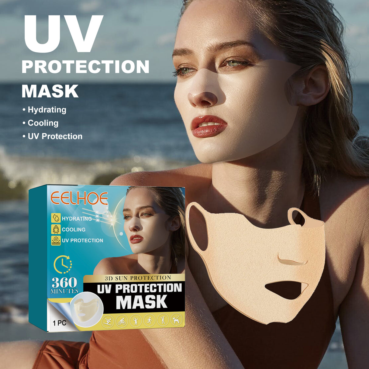 Uv Protective Mask Protective Mask For Summer Outdoor Repair Facial Skin Hydrating Protection - V.I.P Digital Presence