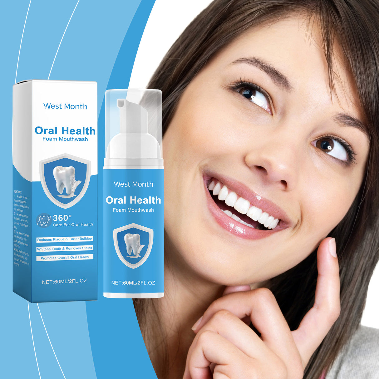 Foaming Mouthwash, Gentle Ingredients Clean Teeth Stains Remove Odors Fresh Mouthwash - V.I.P Digital Presence