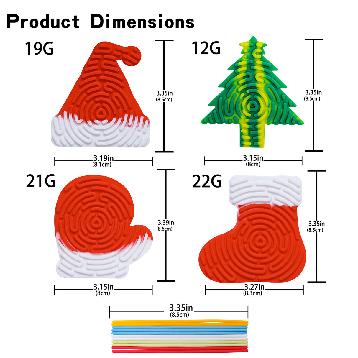 Silicone decompression toy Christmas puzzle children's sensory toy - V.I.P Digital Presence