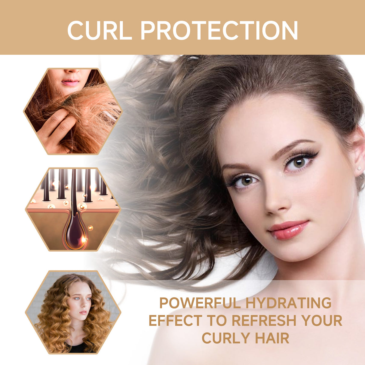 Moisturizing Curl Cream, Hydrating Glossy Curl Cream, Hydrating Hair Elastic Curl Cream - V.I.P Digital Presence