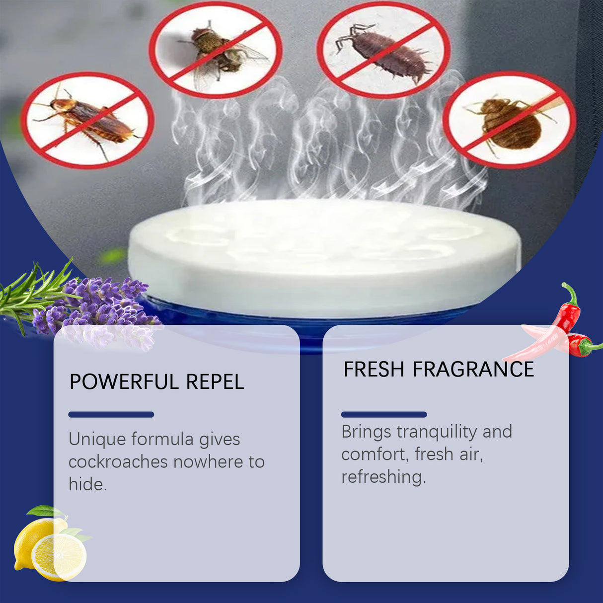 Cockroach Repellent Box, Cockroach Decoy Gel Plant Extract Cockroach Repellent Box - V.I.P Digital Presence