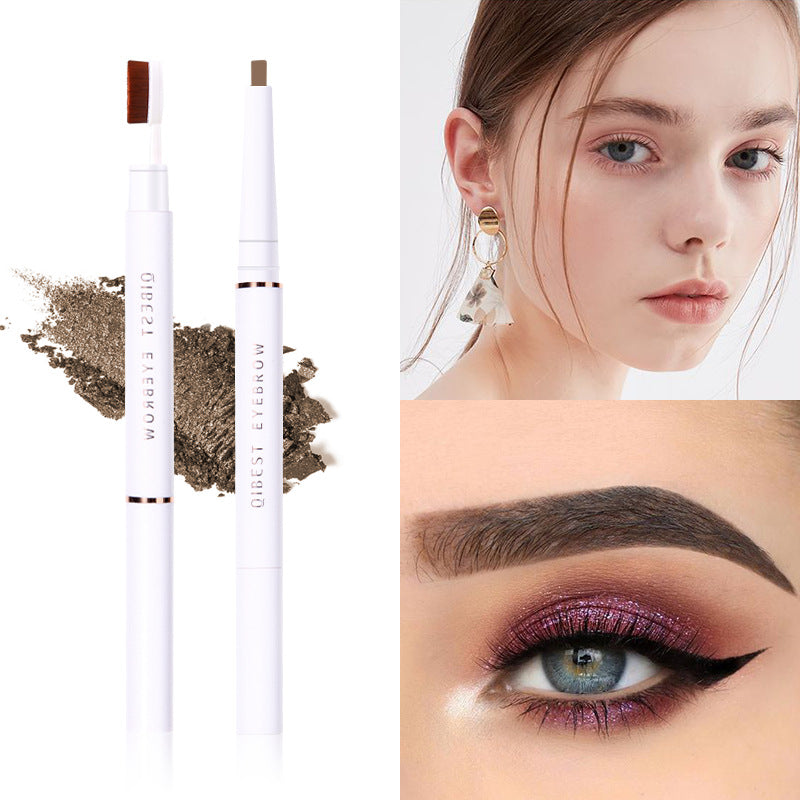 QIBEST Double Head Eyebrow Pencil Waterproof Sweat Proof And Makeup Free Eyebrow Cream - V.I.P Digital Presence
