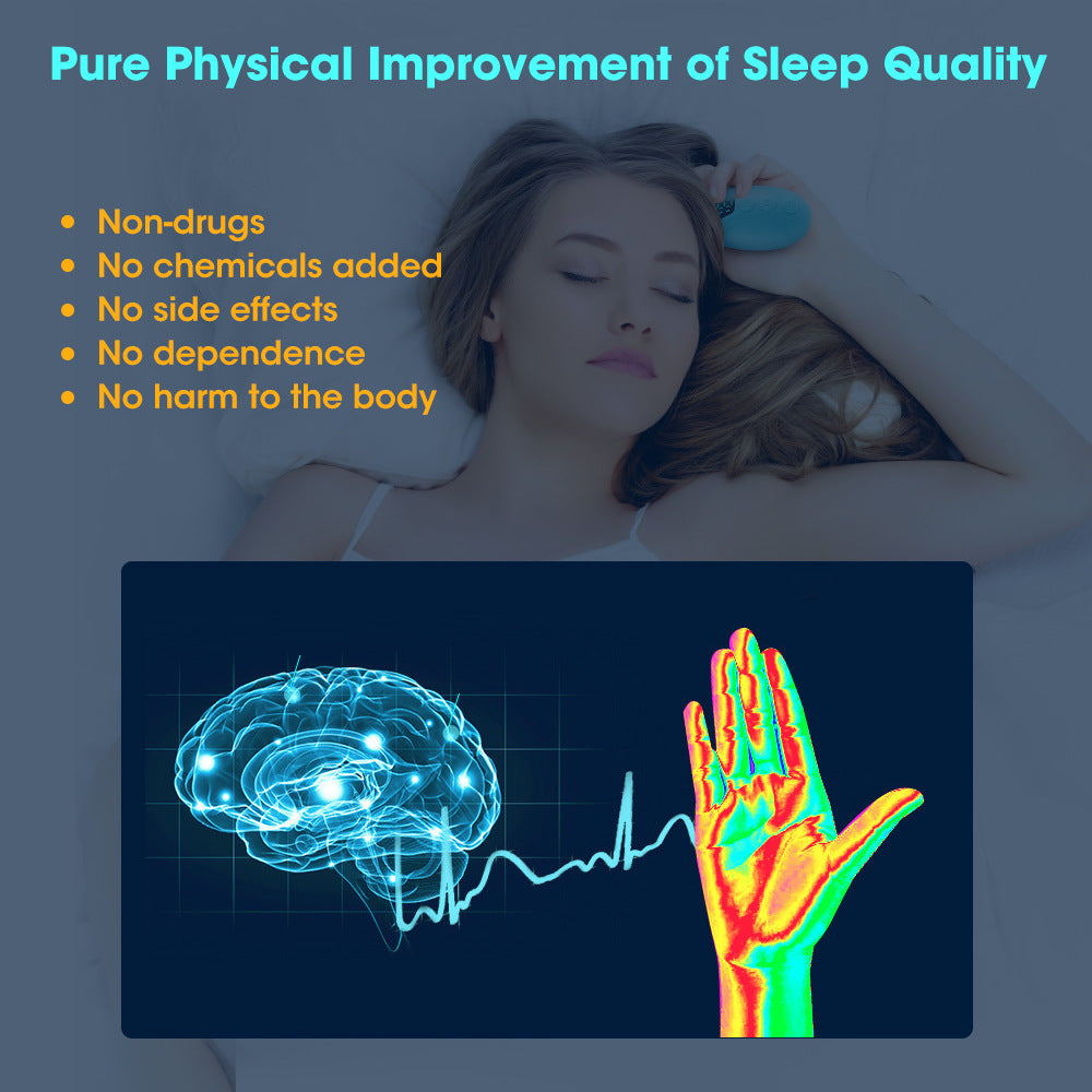 Microcurrent Pulse massage Stimulation Hypnosis Sleep Aid Insomnia Device CES Relieve Mental Eliminate Anxiety Child Adult Relax - V.I.P Digital Presence