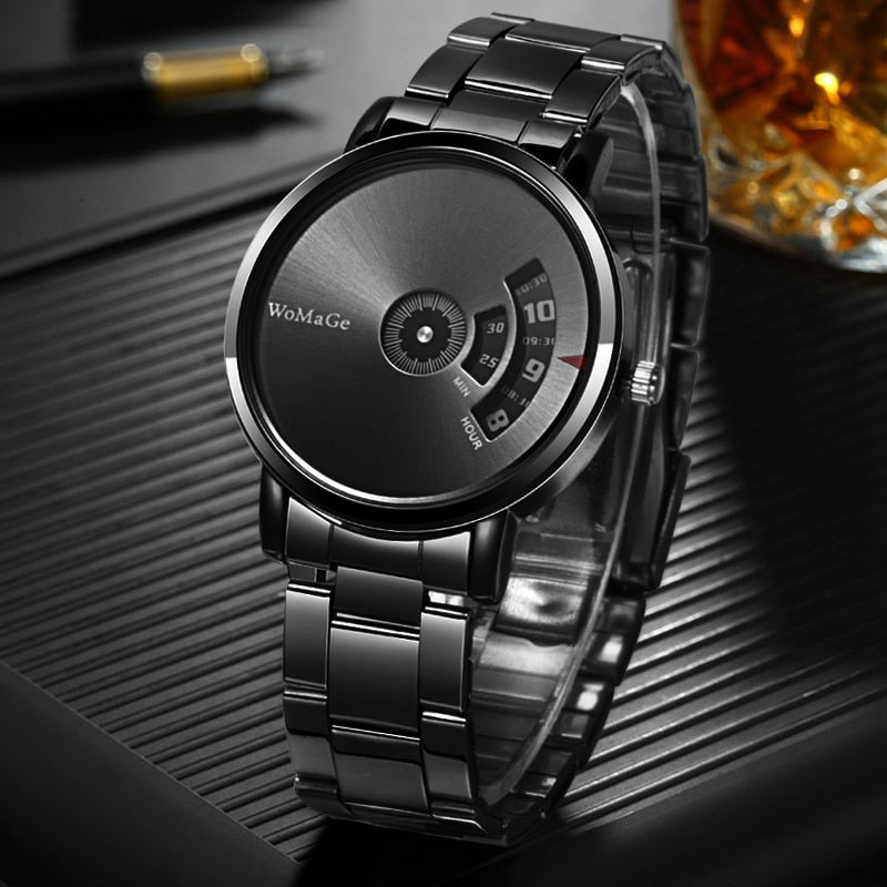 WoMaGe Fashion Watch Men Watches Stainless Steel Creative Men's Watches Male Wristwatch Luxury Mens Clock reloj mujer bayan saat - V.I.P Digital Presence