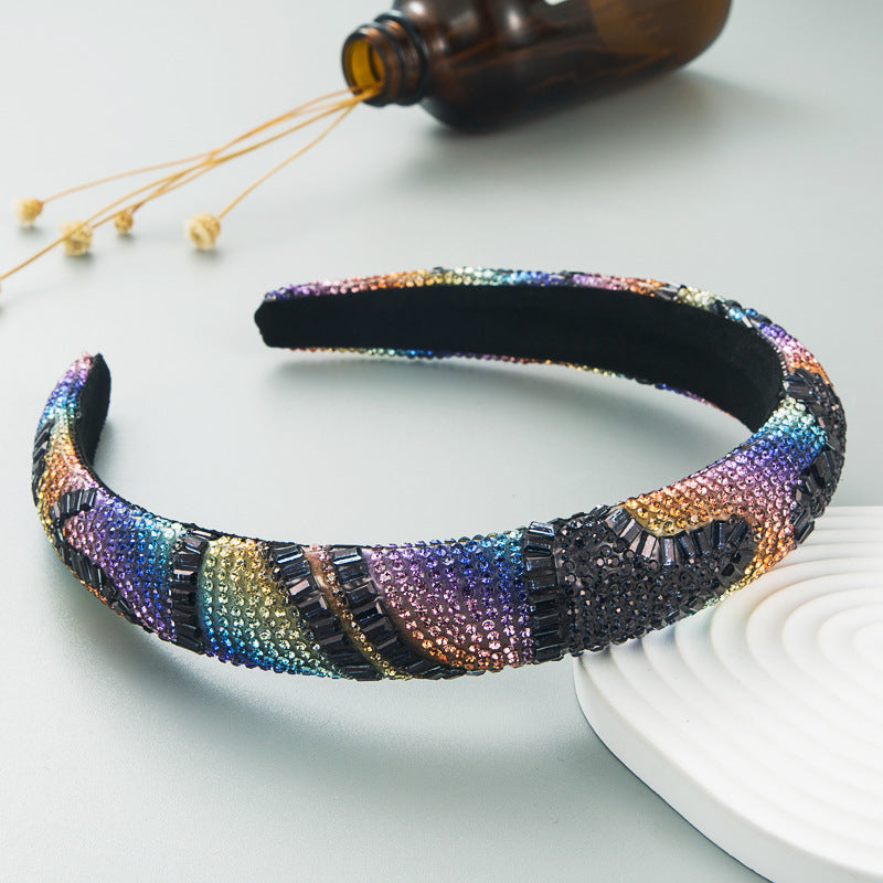 Hair Hoop Fashion New Design Shiny Gypsophila Thin Sponge Headband Korean High-End High-Skull Top Hair Accessories - V.I.P Digital Presence