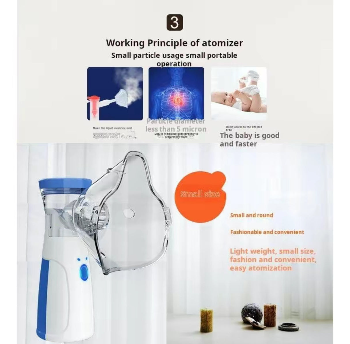 BreatheEase Ultrasonic Nebulizer