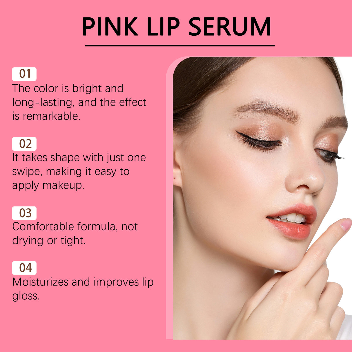Pink Lip Oil Care Lip Skin Color Brightening Moisturizing Lip Moisturizing Lip Gloss