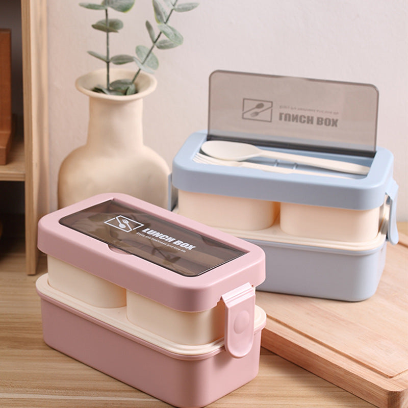 Stylish and simple microwaveable double-layered lunch box for storing lunch boxes - V.I.P Digital Presence