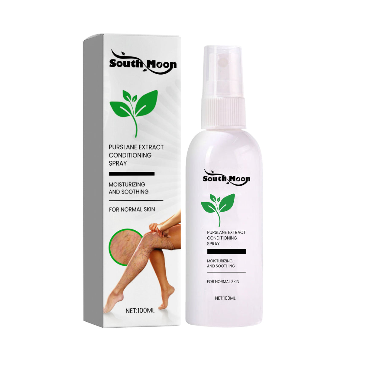 Purslane Extract Conditioning Spray, Repair Earthworm Leg Relieve Leg Soreness Vein Massage Care Spray - V.I.P Digital Presence
