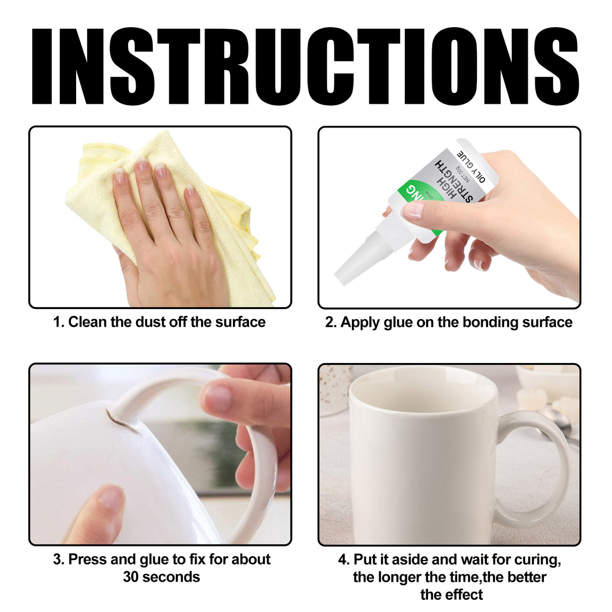 Multi-Functional Ceramic Waterproof Transparent Glue, Glass Wood Special Quick-Drying Glue Universal Glue - V.I.P Digital Presence