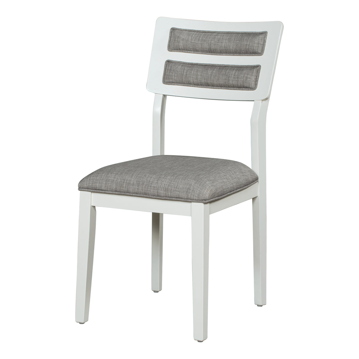 TREXM Classic and Traditional Style 6 - Piece Dining Set, Includes Dining Table 4 Upholstered Chairs & Bench (White+Gray)