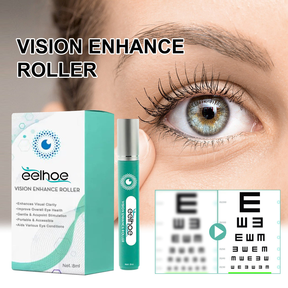 Vision Enhance Roller, Relax Eye Vision Relieve Dry Eye Fatigue Care Massage Roller - V.I.P Digital Presence