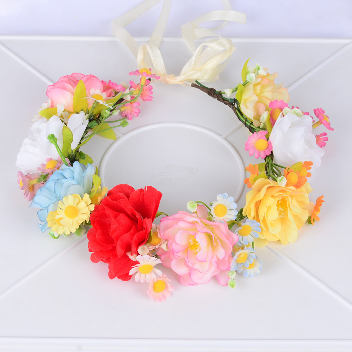 Simulated Chrysanthemum Flower Wreath, Starry Sky, Hibiscus Flower Wreath, Bridal Wedding Photography - V.I.P Digital Presence