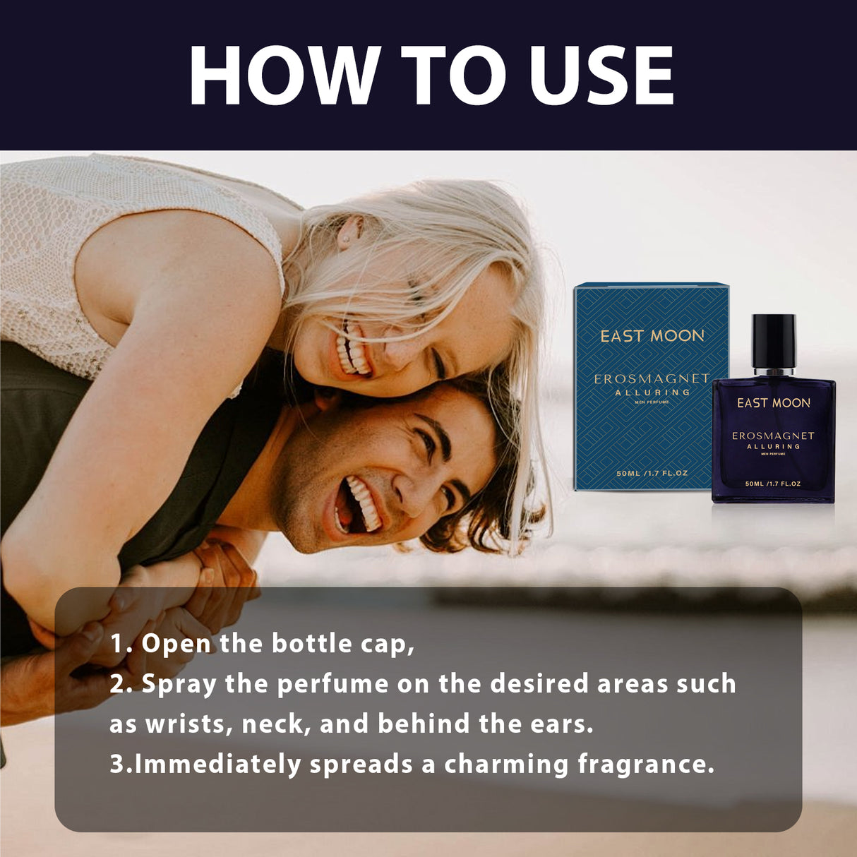 EAST MOON Men's Charm Perfume Lasting Fragrance Natural Fresh Release Charm Dating Atmosphere Perfume - V.I.P Digital Presence