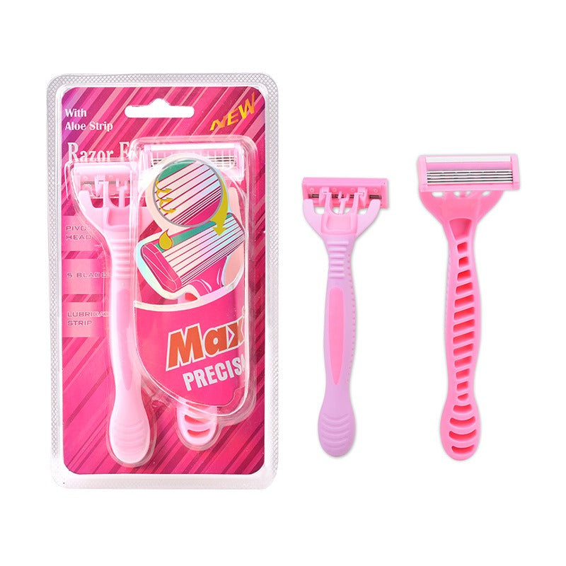 Ladies Five Layers Of Stainless Steel Manual Shaving Knife Intimate Armpit And Leg Hair Removal Knife Shaving Knife - V.I.P Digital Presence