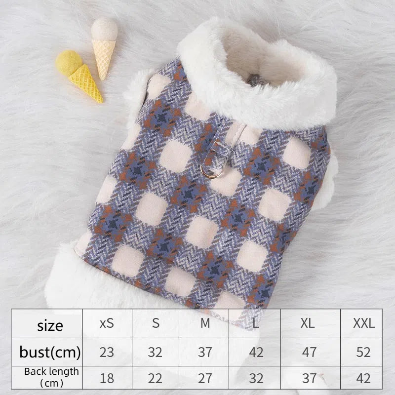 Dog clothing with warmth and plush that can be pulled vest teddy bear small dog cat pet clothing - V.I.P Digital Presence